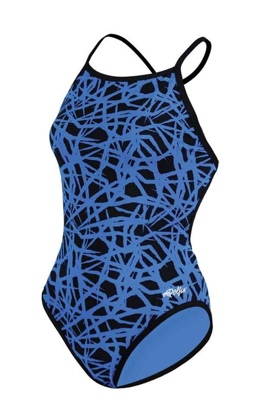 DOLFIN Girls Reversible Chloroban Bathing Suit Swimsuit Size 22/kids 4-6 NWT $58
